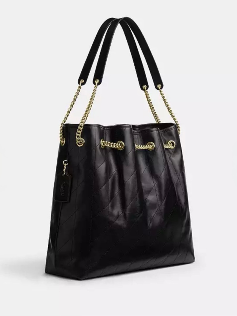 Coach Black Evelyn Shoulder Bag - Picture 4 of 10